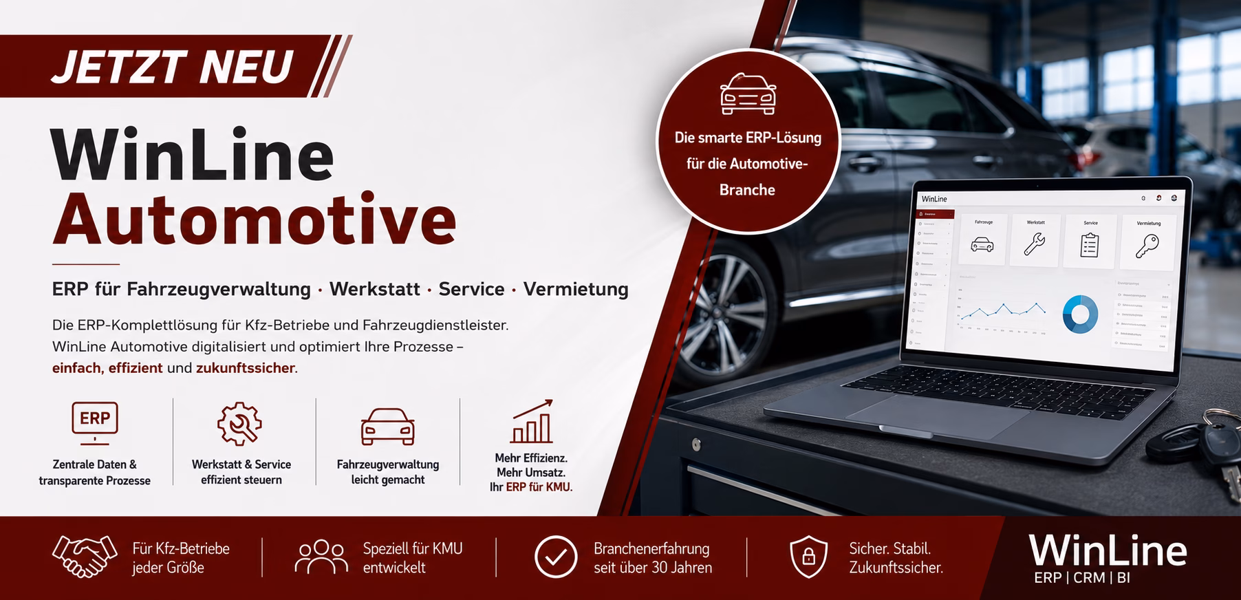 NEU: WinLine Automotive - ERP für Autowerkstätte, Vermietungen und Service NEU: WinLine Automotive - ERP für Autowerkstätte, Vermietungen und Service